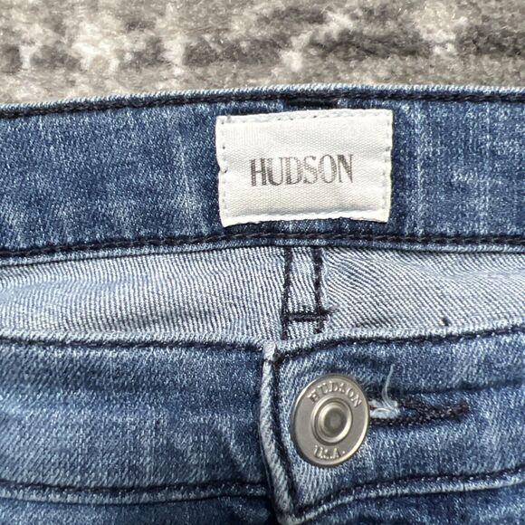 Hudson Krista Super Skinny Crop Ankle Womens Jeans Size 30 Medium Wash - Picture 3 of 13